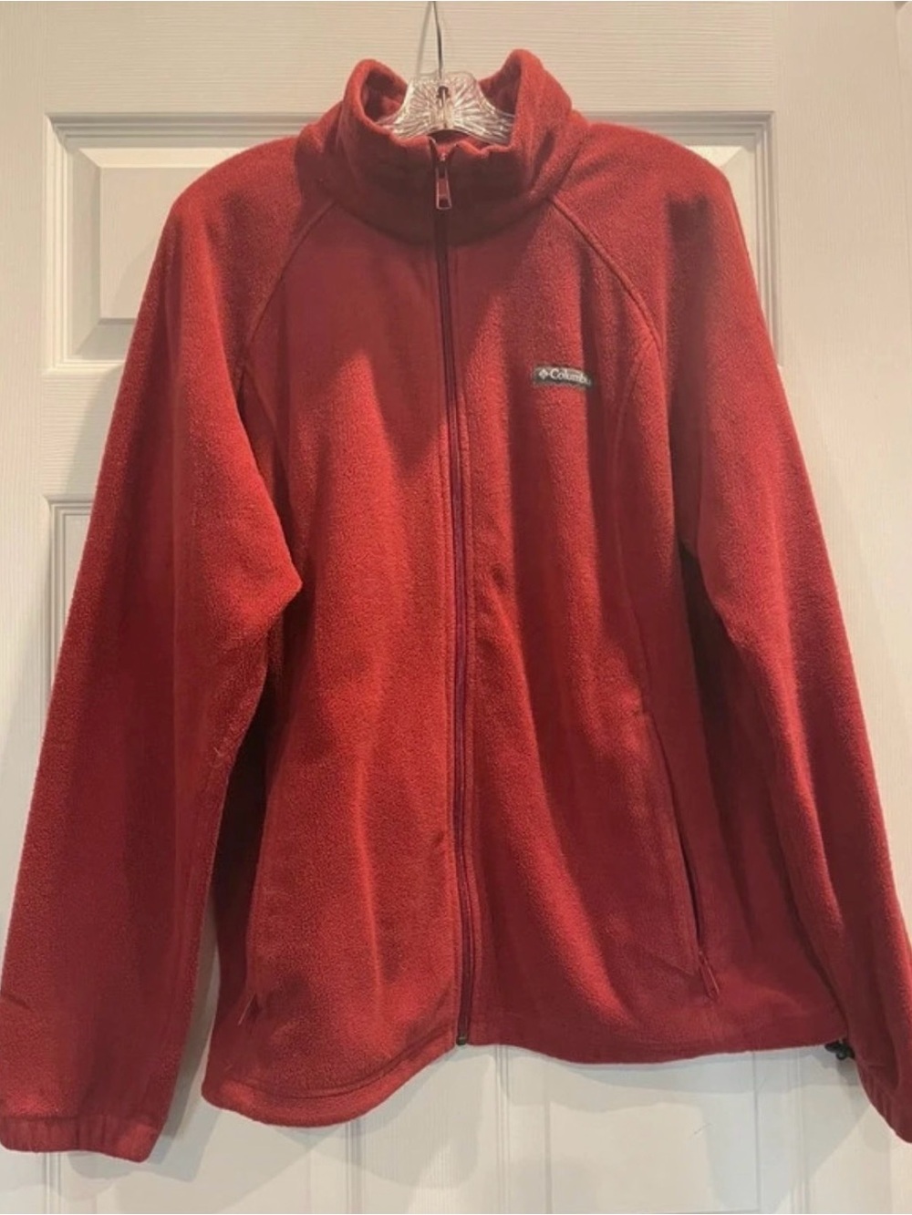 Columbia Women's Red Full-Zip Fleece Jacket XXL